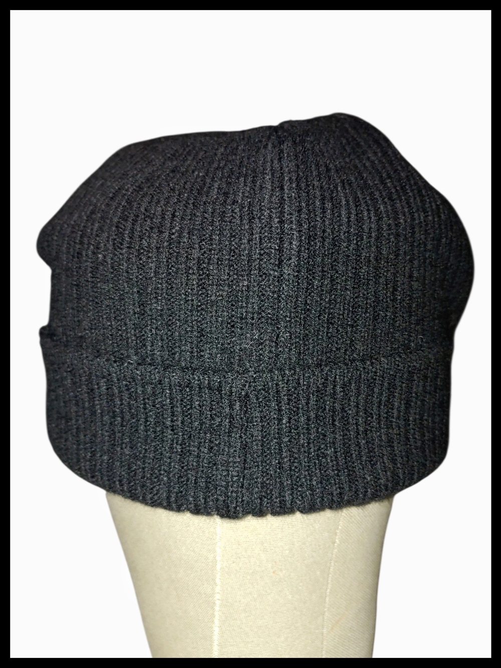 Levi's Black Ribbed Knit Beanie - Picture 2 of 5